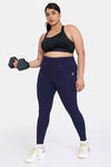 Zelocity True Curv Quick Dry Gym Leggings - Evening Blue — thumbnail 4